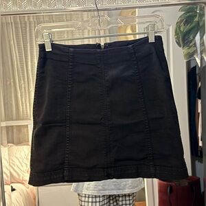 Free People Black Mini Skirt